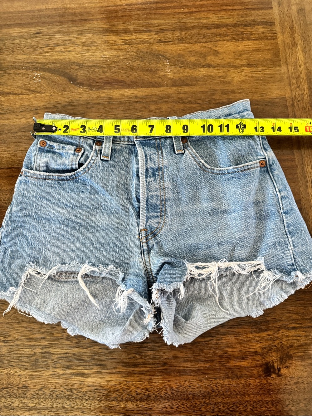 Levi's Light Blue Denim 501 Jeans with Leather Patch - Picture 8 of 9